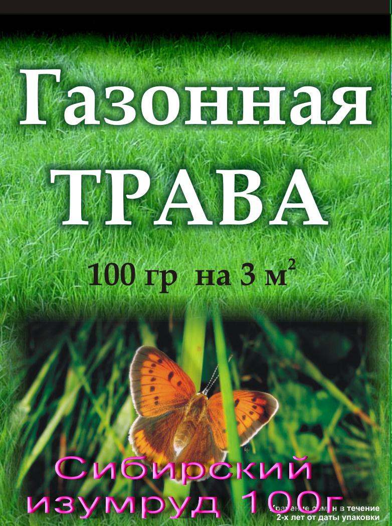 Газон Сибирский изумруд, коробка 100г