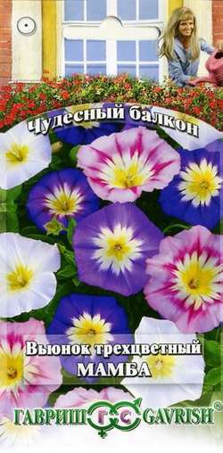 Вьюнок Трехцветный Мамба, смесь 0,5 г серия Чудесный балкон
