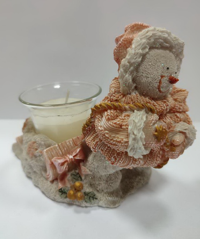 Сувенир Подсвечник «Снеговик»