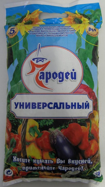 Почвогрунт Чародей №3 Универсальный 5л (уп.5шт)