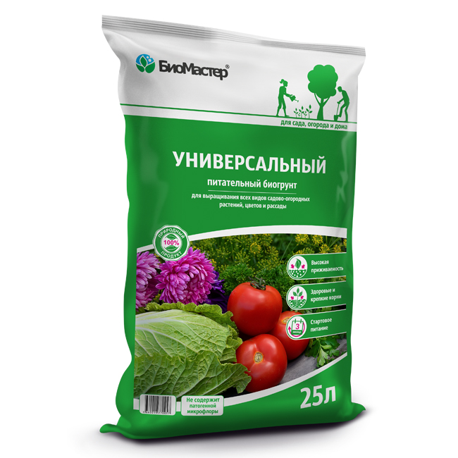 Почвогрунт БиоМастер Универсальный 25л