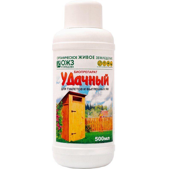Удачный биопрепарат д/туалетов 500мл (уп.14шт)
