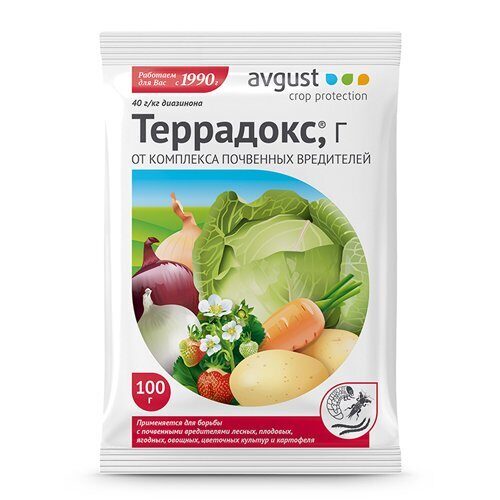 Террадокс 100гр (майский хрущ, проволочник капустная луковая муха)