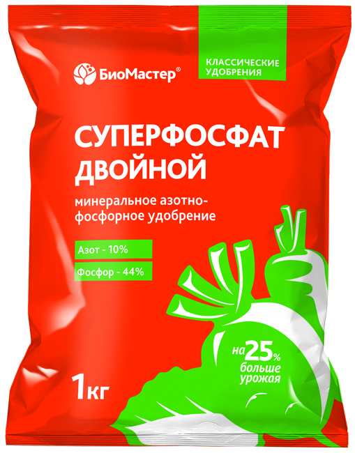 Суперфосфат двойной пак 1кг (уп. 25шт)